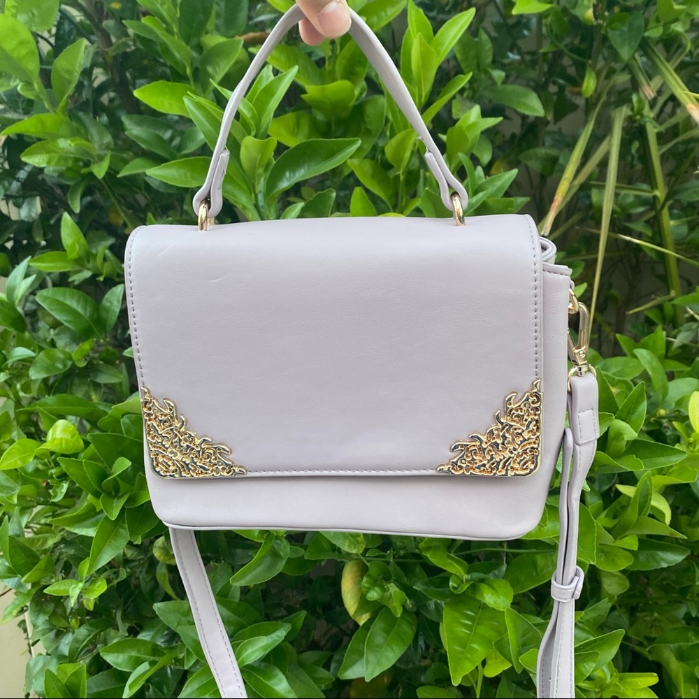 Lavender purse with gold